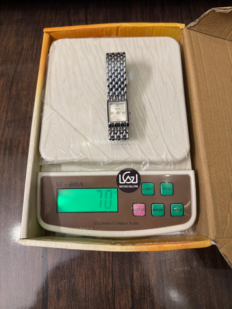 Lige 89156 Tank Women Watch Quartz (Silver) Lige Women Watch