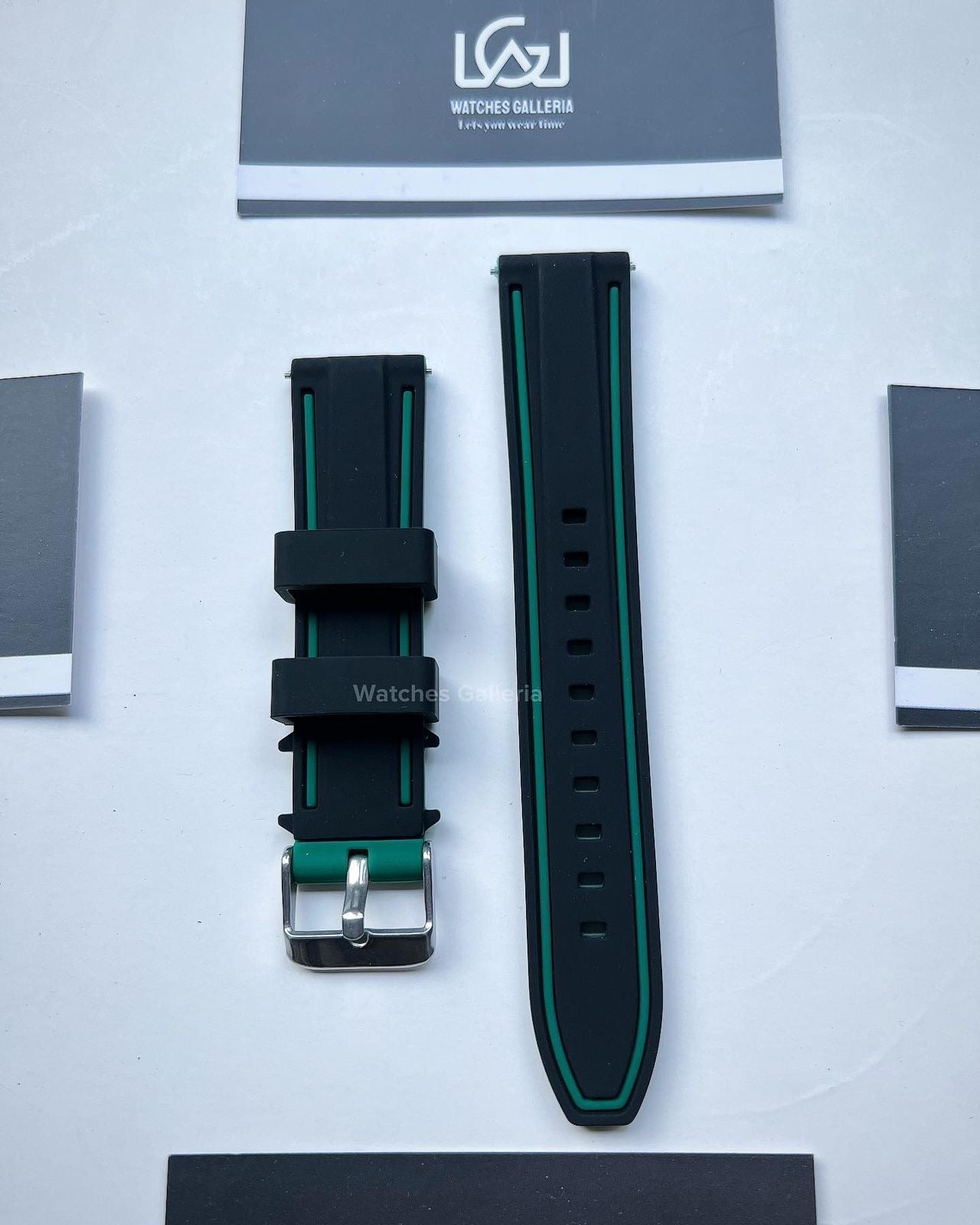 Silicon Straps Black/Green