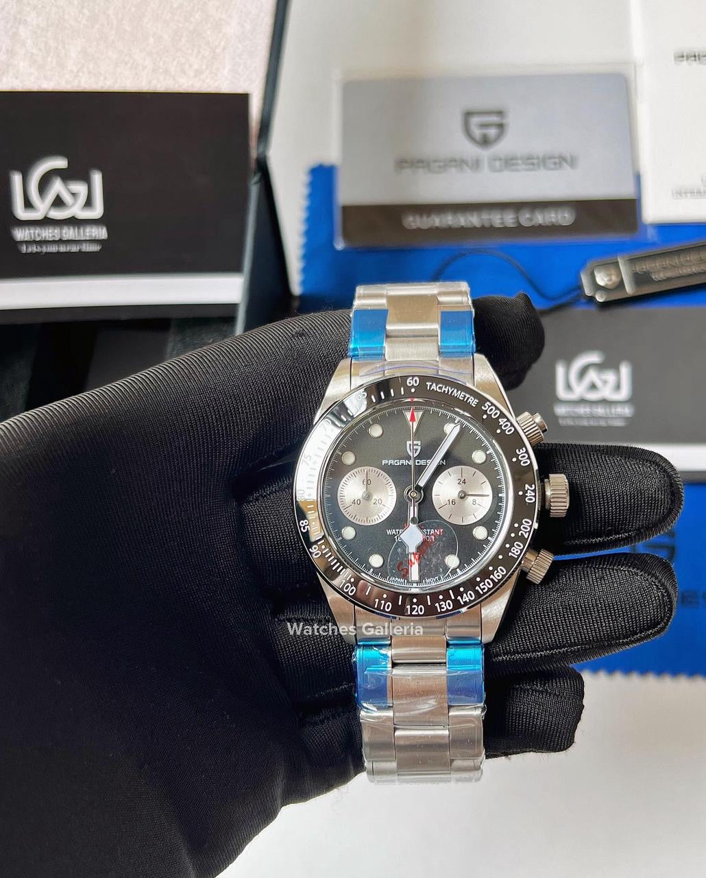 Pagani Design Black Bay Chronograph Quartz (Black) PD1718 “DISCONTINUED”
