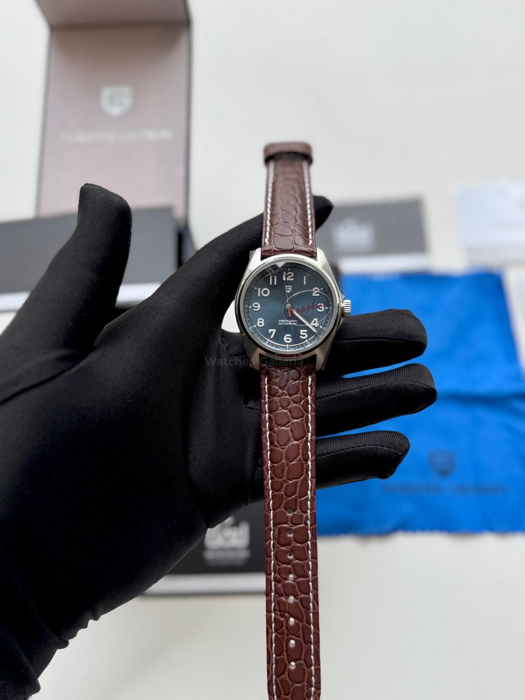 Pagani Design PD1717 Spirit Pilot (Blue/Brown Leather Exclusive) Pagani Design Watch Pakistan