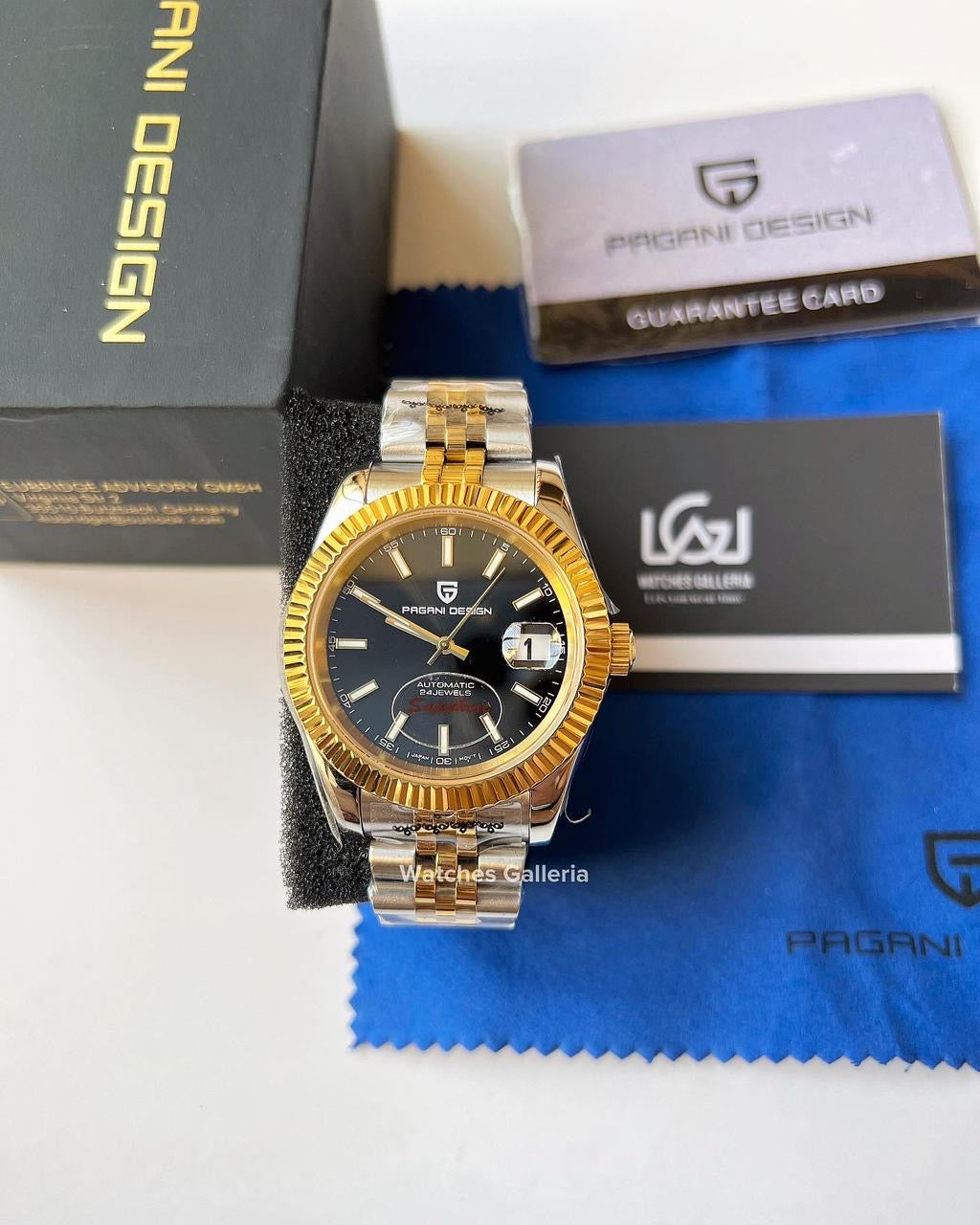 Pagani Design DateJust Automatic (Gold/Black) PD1645