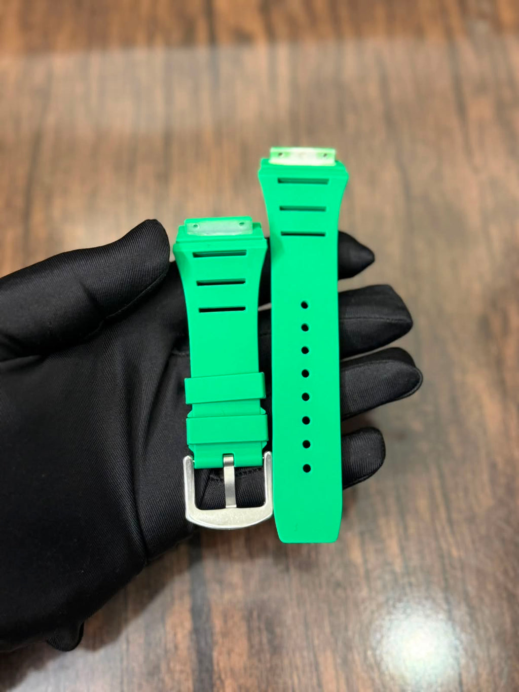 Ailang 8109 Strap Replacement | Original Style Silicone Watch Strap for Ailang Tonneau Skeleton Automatic Mechanical Watch | Luxury Sport Watch Band