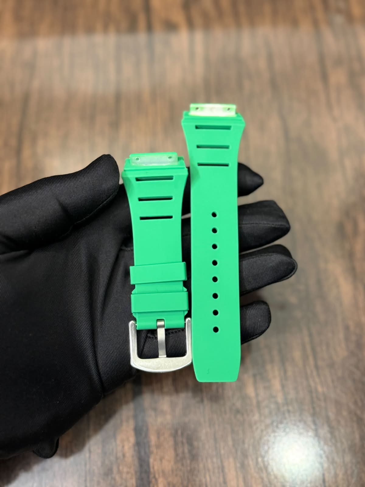 Ailang 8109 Strap Replacement | Original Style Silicone Watch Strap for Ailang Tonneau Skeleton Automatic Mechanical Watch | Luxury Sport Watch Band