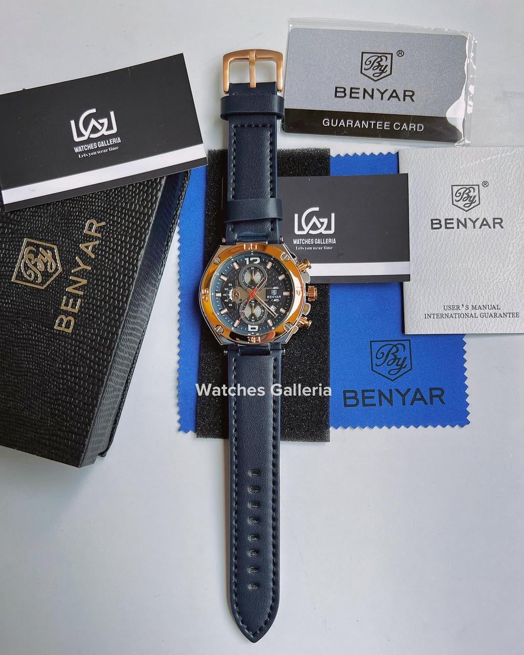 Benyar Chronograph Quartz (Blue Gold) BY5151
