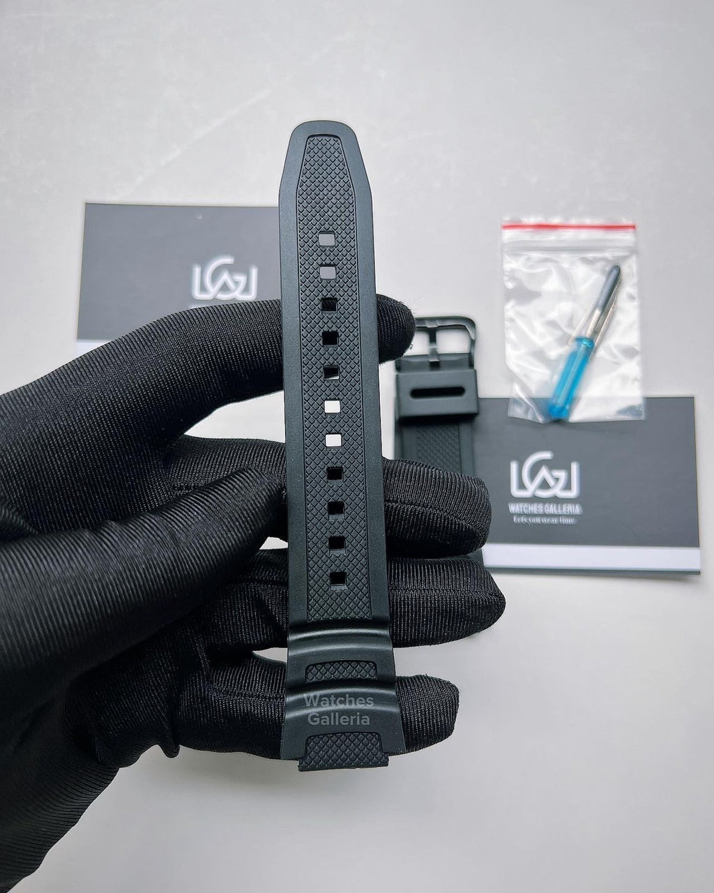 Silicon Straps (Black) For Casio W218H | F108 | AE1100 | AE1200 | SGW300 | MRW200
