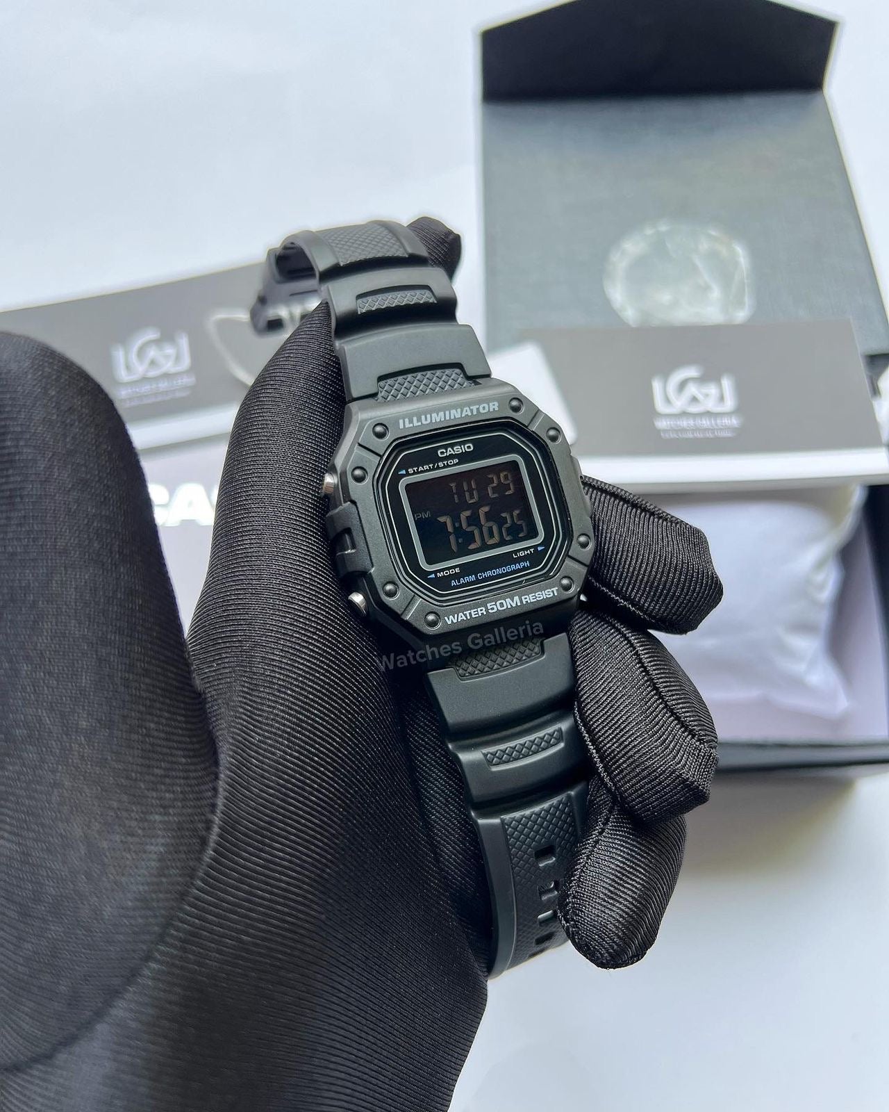 Casio Digital Watch (Black) W218H