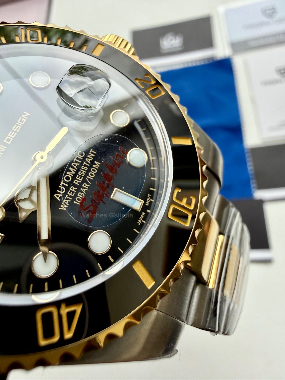 Pagani Design Submariner Automatic PD1639 (Gold Black) Pagani Design in Pakistan