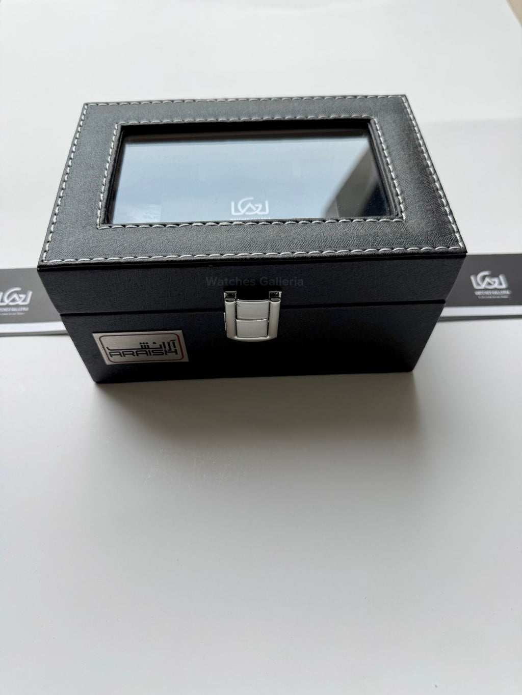 Watch Organizer Box (Black/White) | 3 Slots Watch Box | Watch Storage Box | Watch Box