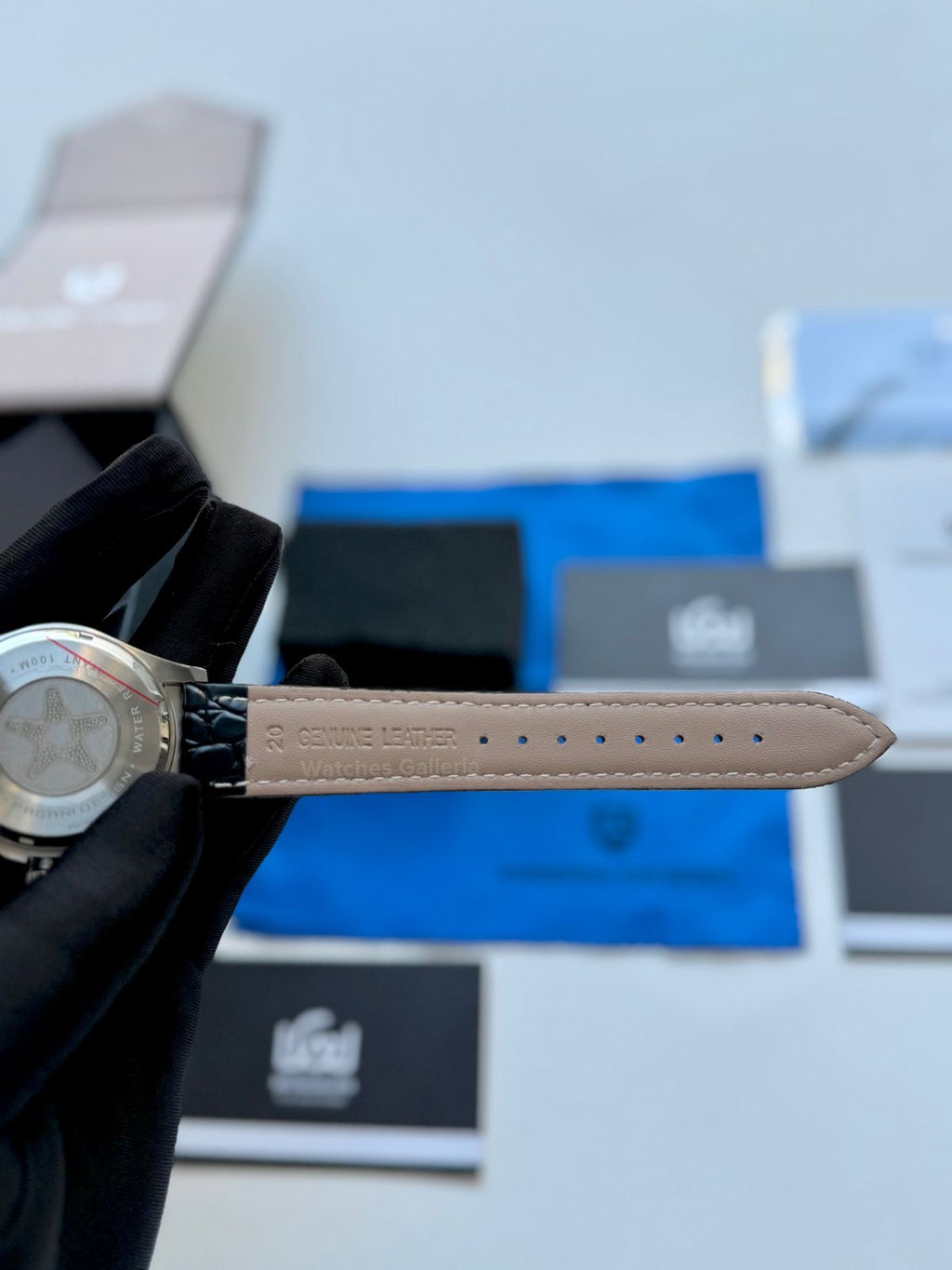 Pagani Design Daytona Quartz PD1664 Crocodile Leather Strap (Silver) Pagani Design in Pakistan