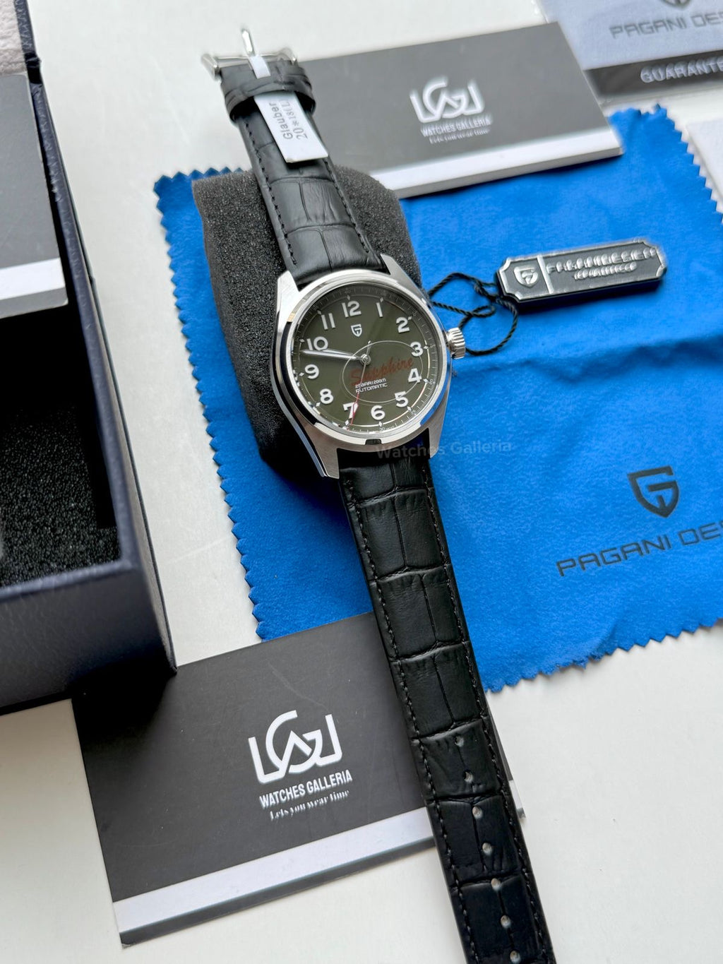 Pagani Design PD1717 Spirit Pilot Automatic (Green Leather Exclusive) Pagani Design in Pakistan