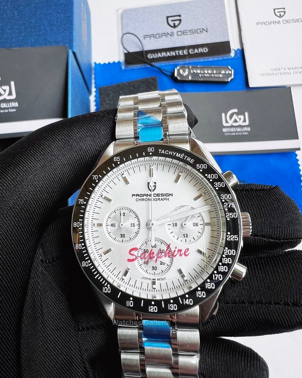 Pagani Design Speedmaster Moonwatch Quartz (White) PD1701 V3
