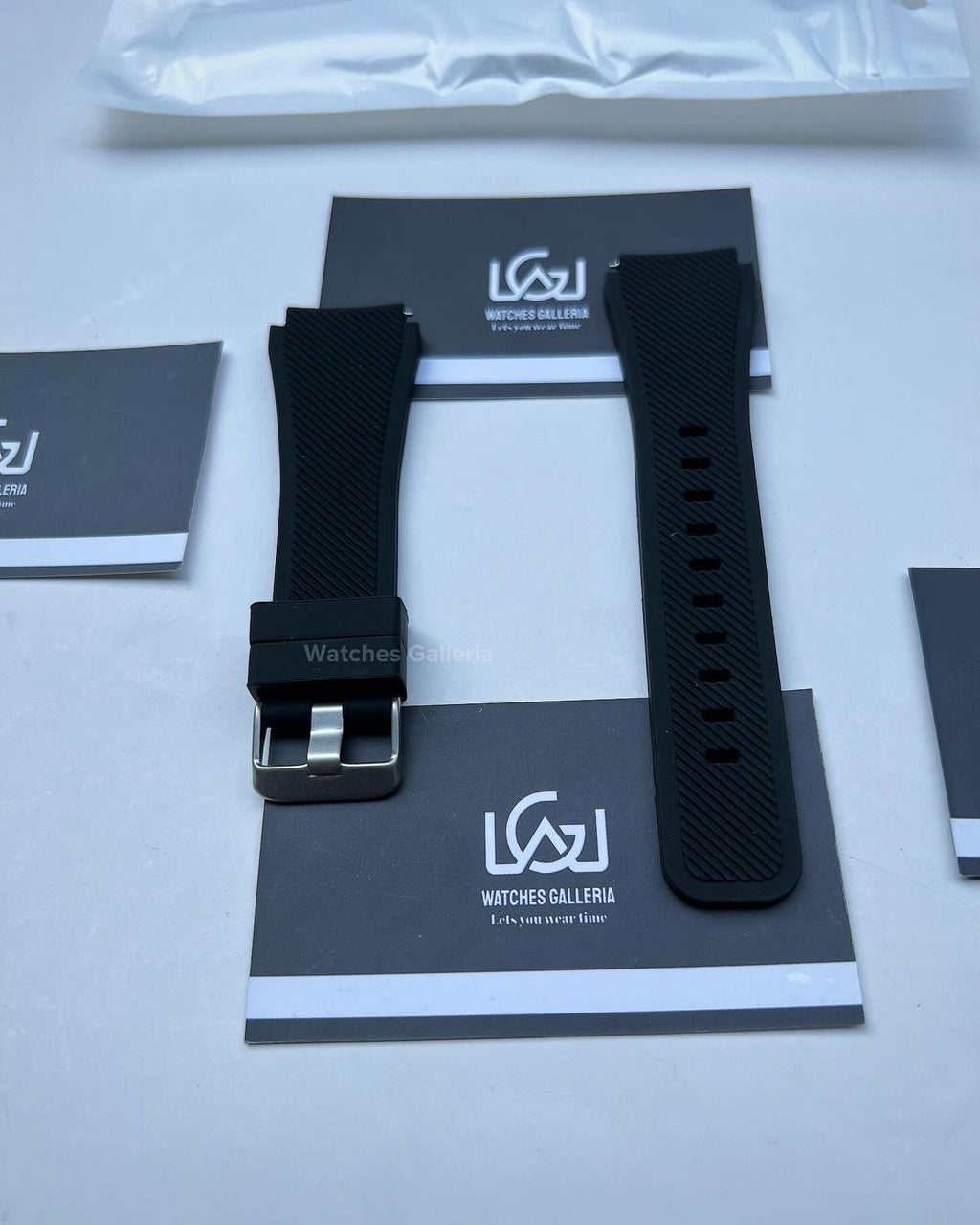 Rubber Straps for Samsung Gear S3 & Huawei GT 46mm (Black)