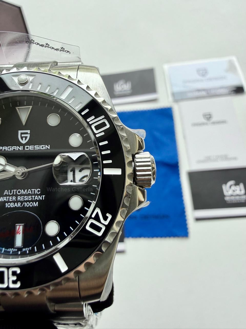 Pagani Design Watch PD1639 Submariner Automatic (Black) Pagani Design in Pakistan