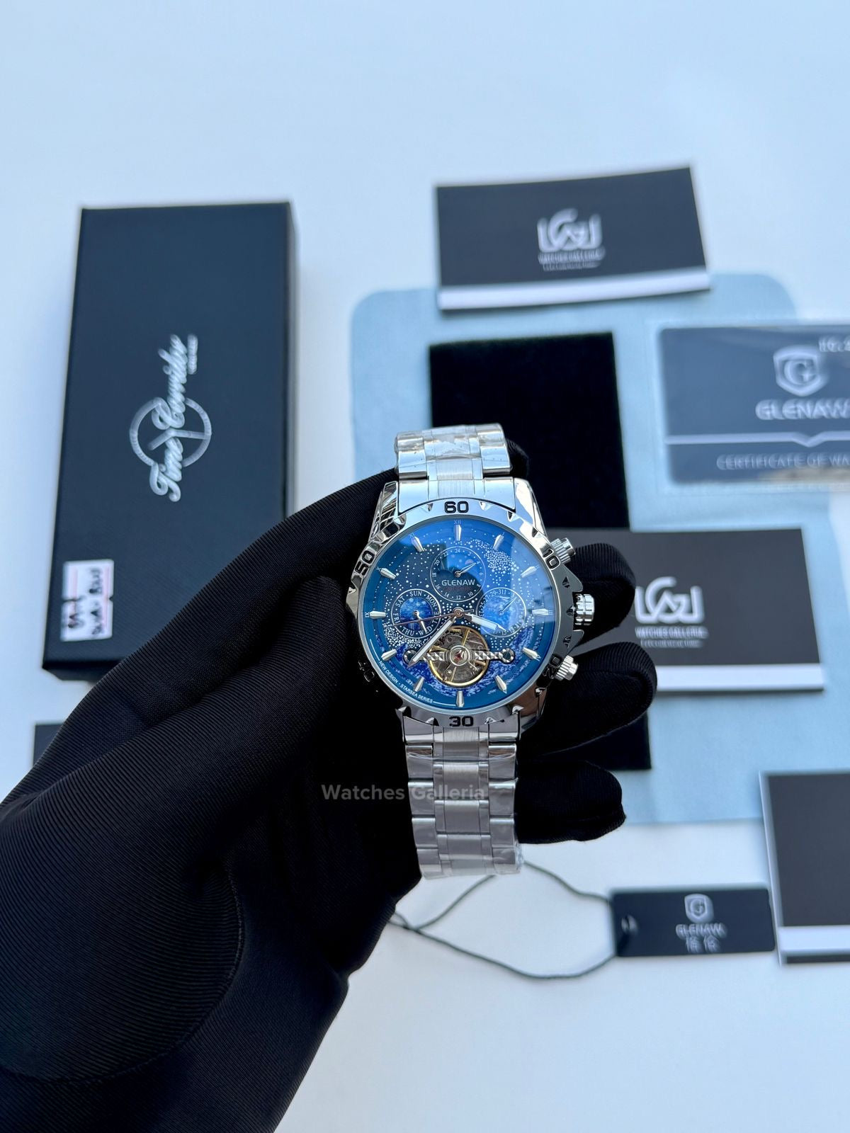Glenaw Moonphase Automatic (Blue) GL8919 Watches Galleria