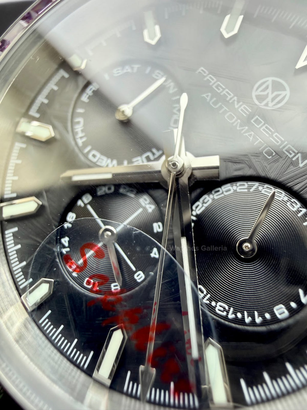 Pagani Design PG1666 Daytona Rainbow Limited Edition Black Automatic Chronograph Watch | 40mm Sapphire Crystal | HZ2196G Movement | 100M Water Resistant
