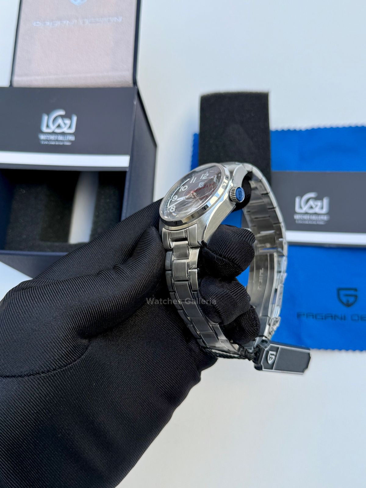 Pagani Design Spirit Pilot Automatic (Blue) PD1717 Watches Galleria