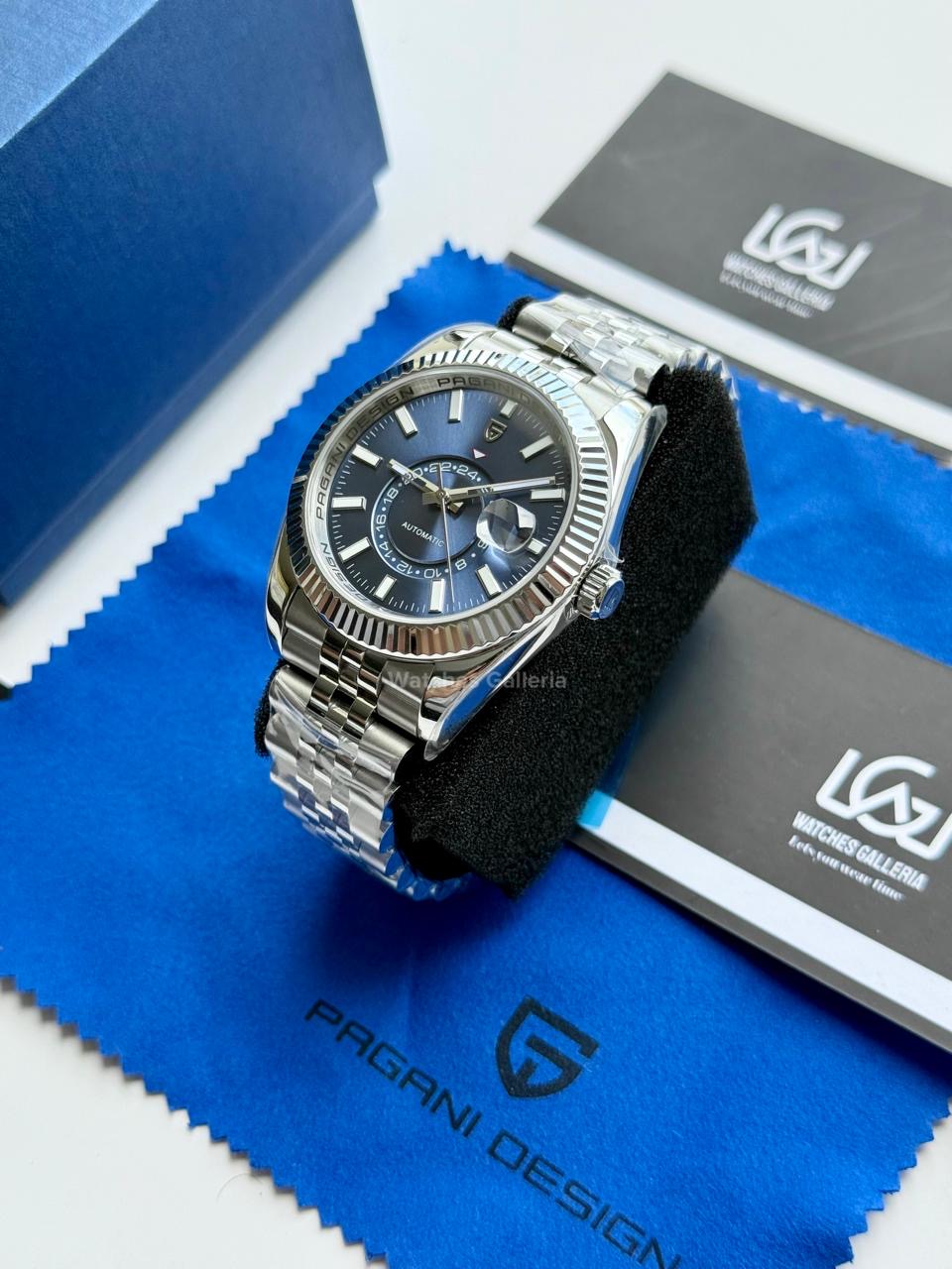 Pagani Design PD1888 Blue Sky Dweller Blue Dial Automatic GMT Watch – Limited Edition of 1000, Exclusive to Watches Galleria Pakistan