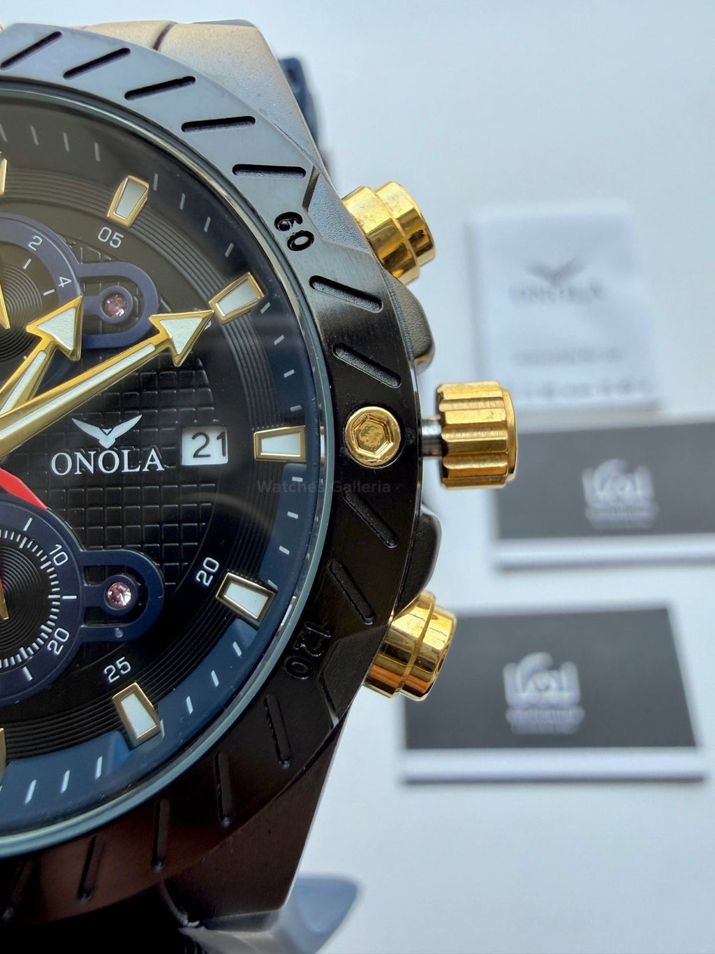 Onola 6857 Offshore Chronograph Blue 46mm Quartz – Royal Oak Offshore Design
