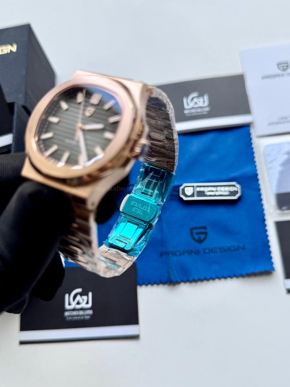 Pagani Design PD1728 Nautilus Automatic (Rose Gold Black Gradient) Pagani Design in Pakistan