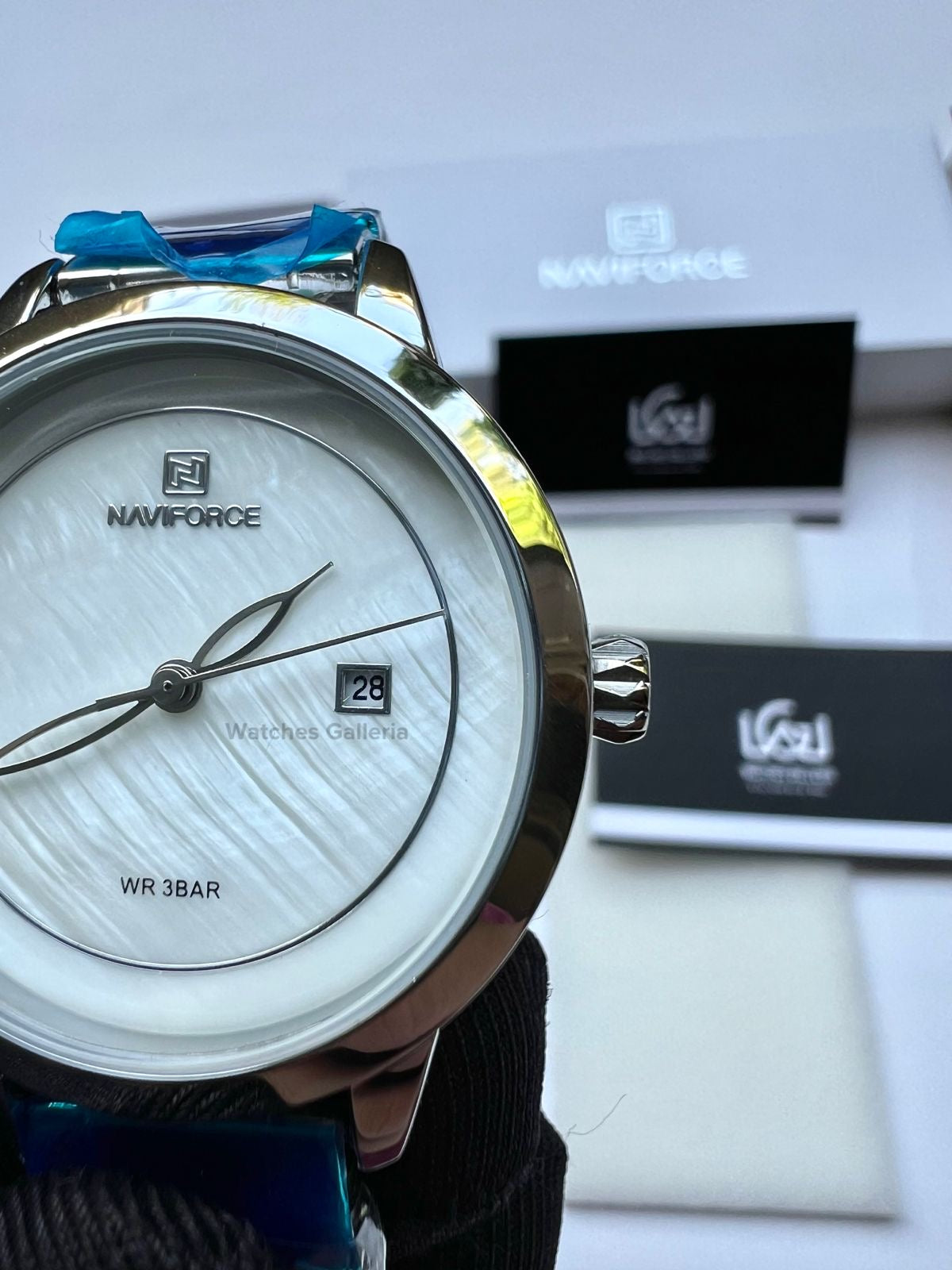 Naviforce Date Just Ladies (Silver) NF5008L Watches Galleria