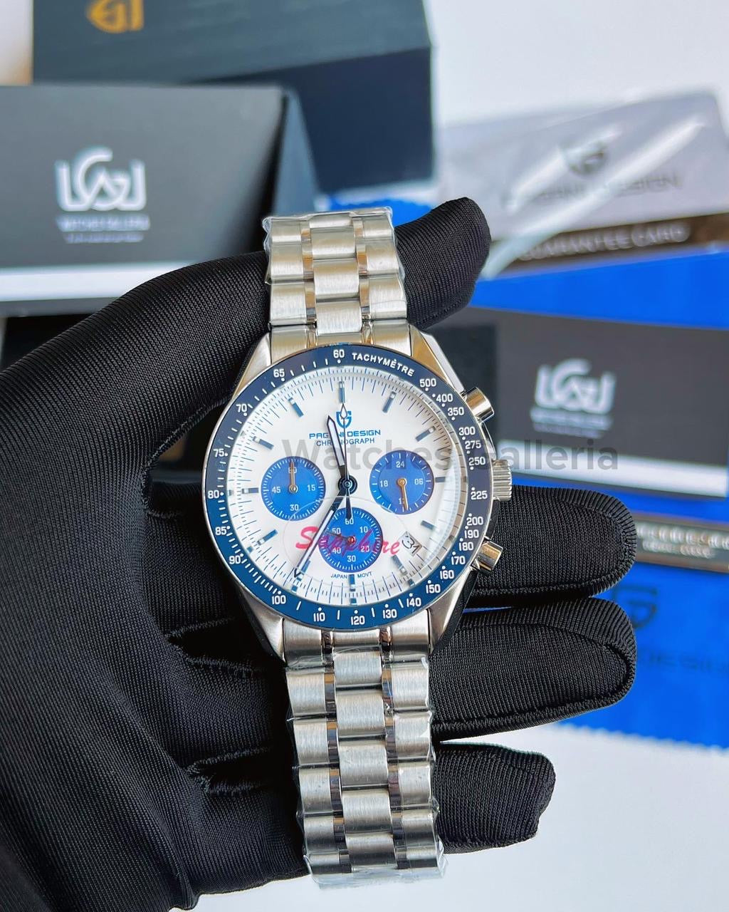 Pagani Design SpeedMaster MoonWatch Quartz (Blue) PD1701