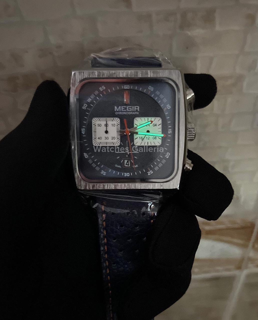 Megir Monaco Chronograph Quartz (Blue) ML2182