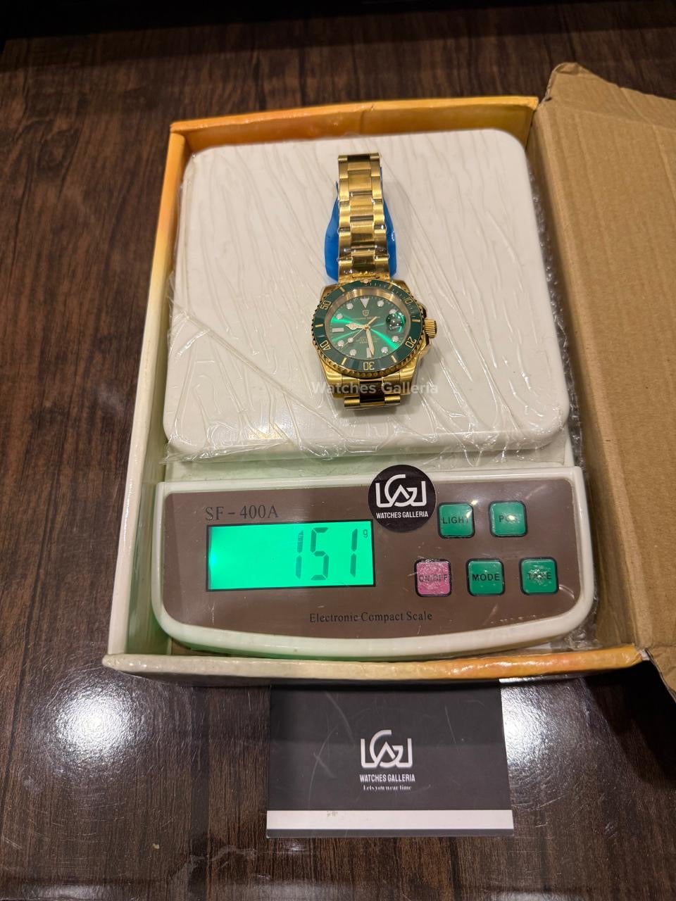 Pagani Design PD1661 Submariner Hulk (Gold Green) Pagani Design in Pakistan