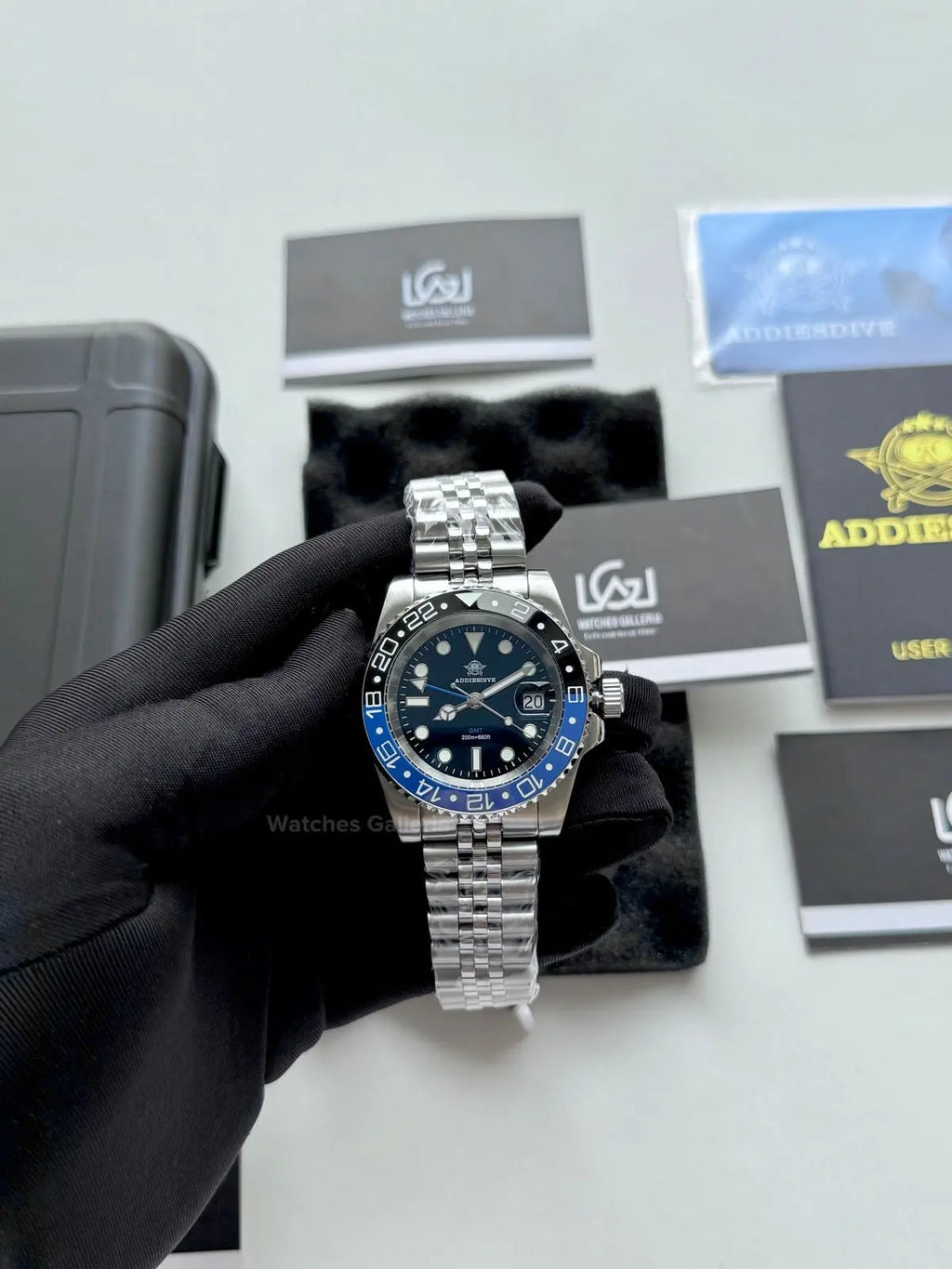 Addiesdive GMT Master Quartz (Batgirl) AD2050 Watches Galleria © Copyrights All Right Reserved