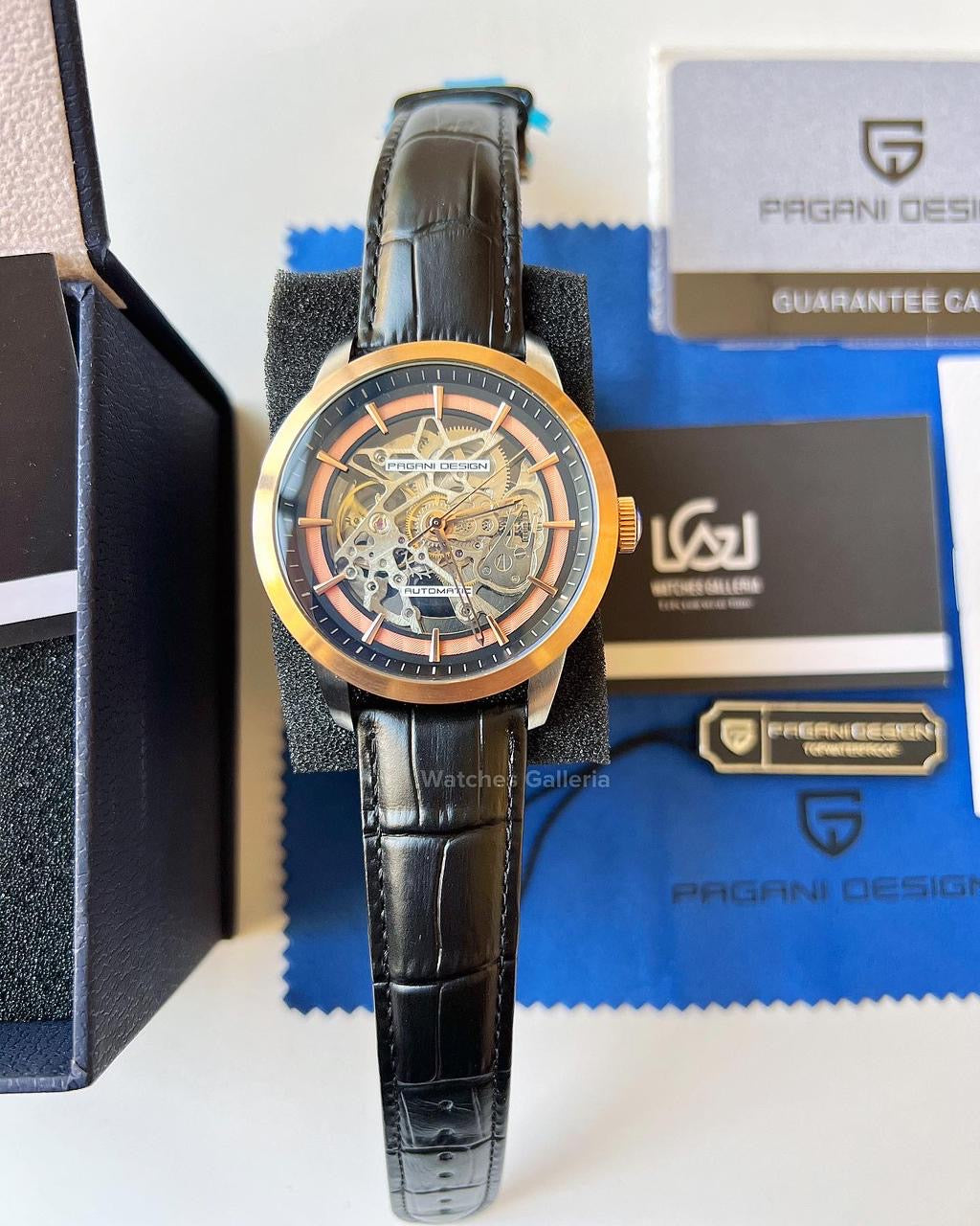 Pagani Design Skeleton Automatic (Black/Gold) PD1638