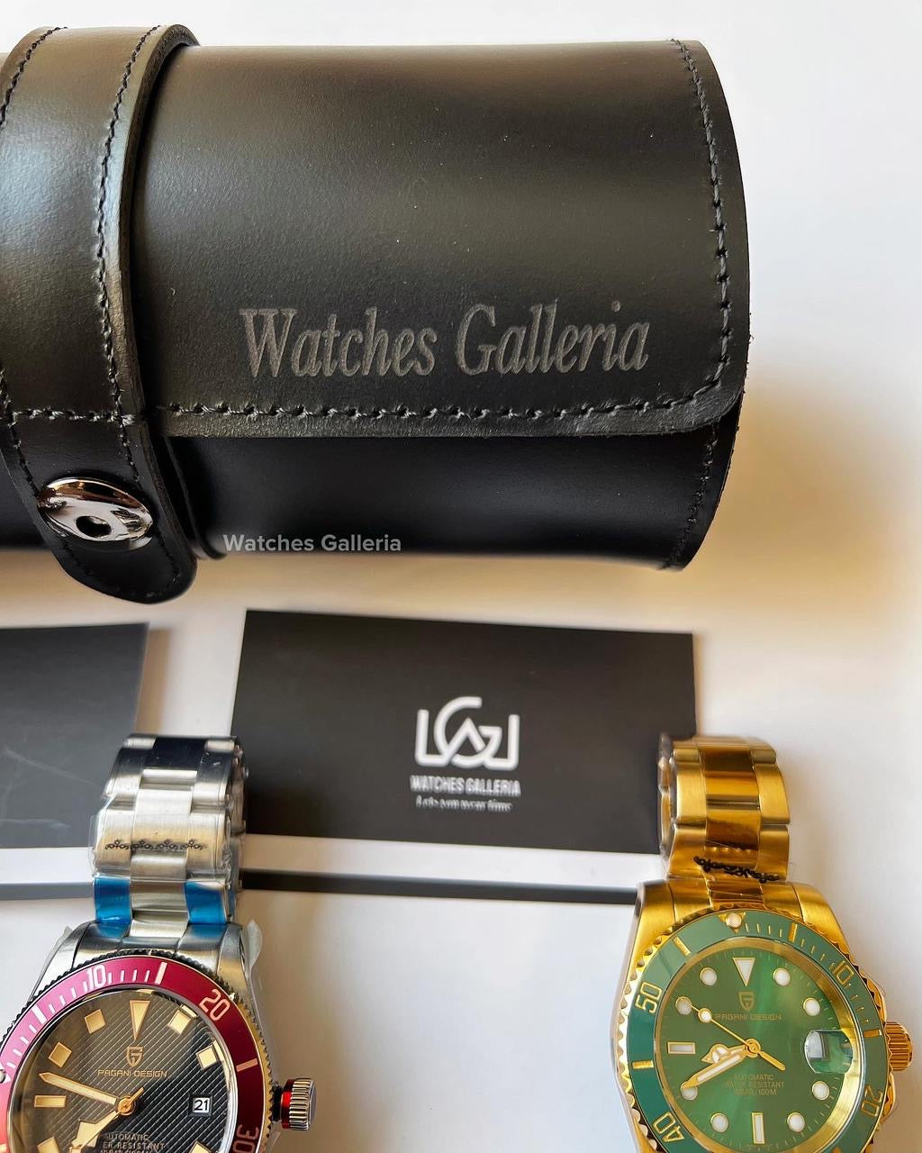 Watch Travel Roll by Watches Galleria 3 Slots (Black)