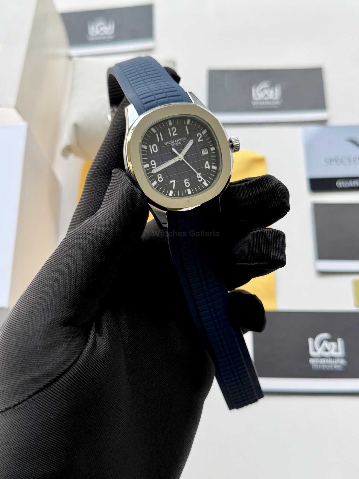 Specht & Sohne SP0008A1 Aquanaut Blue Automatic Watch for Men Sapphire Crystal Original Specht & Sohne Watch Pakistan