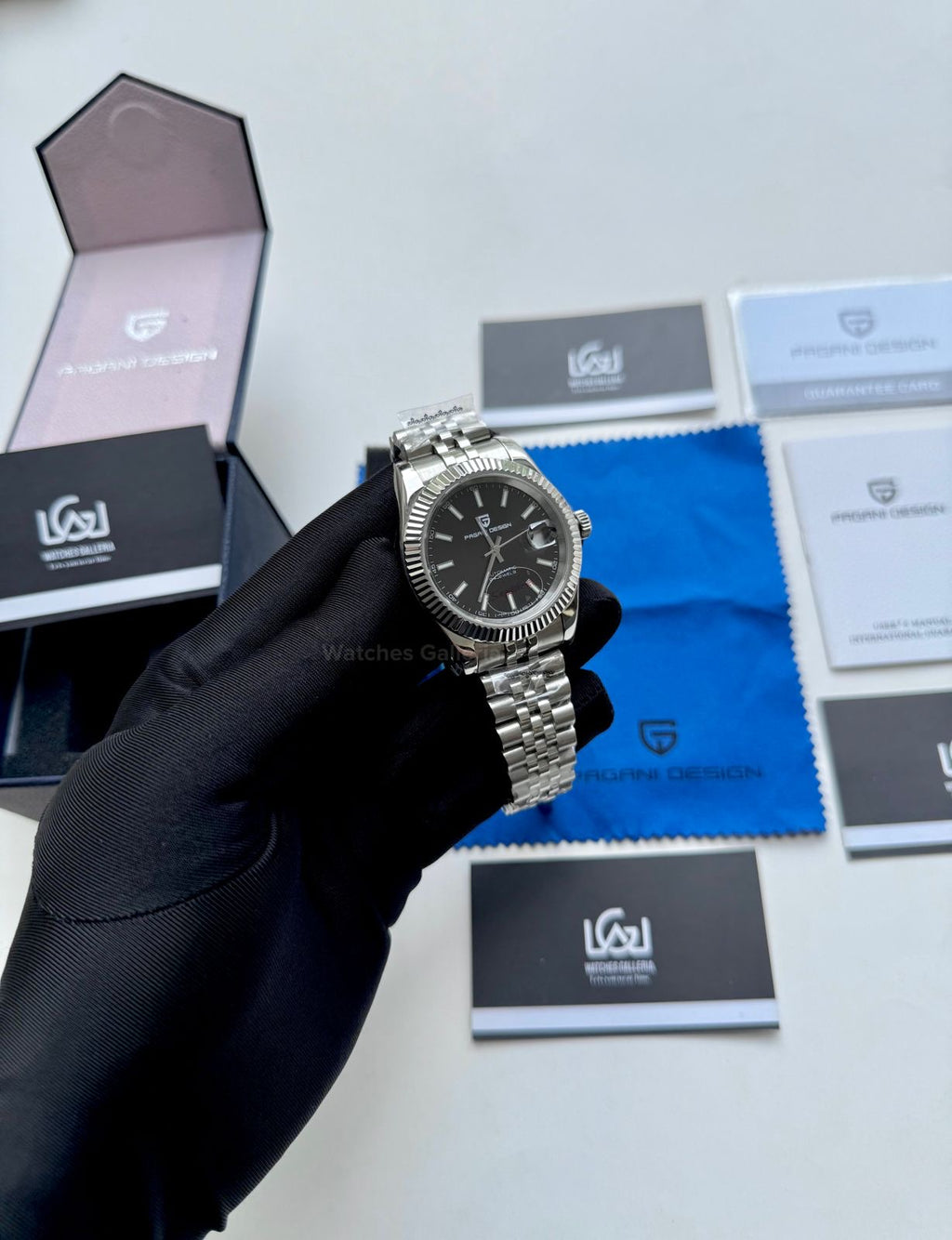 Pagani Design Datejust Automatic PD1645 (Black) Pagani Design in Pakistan