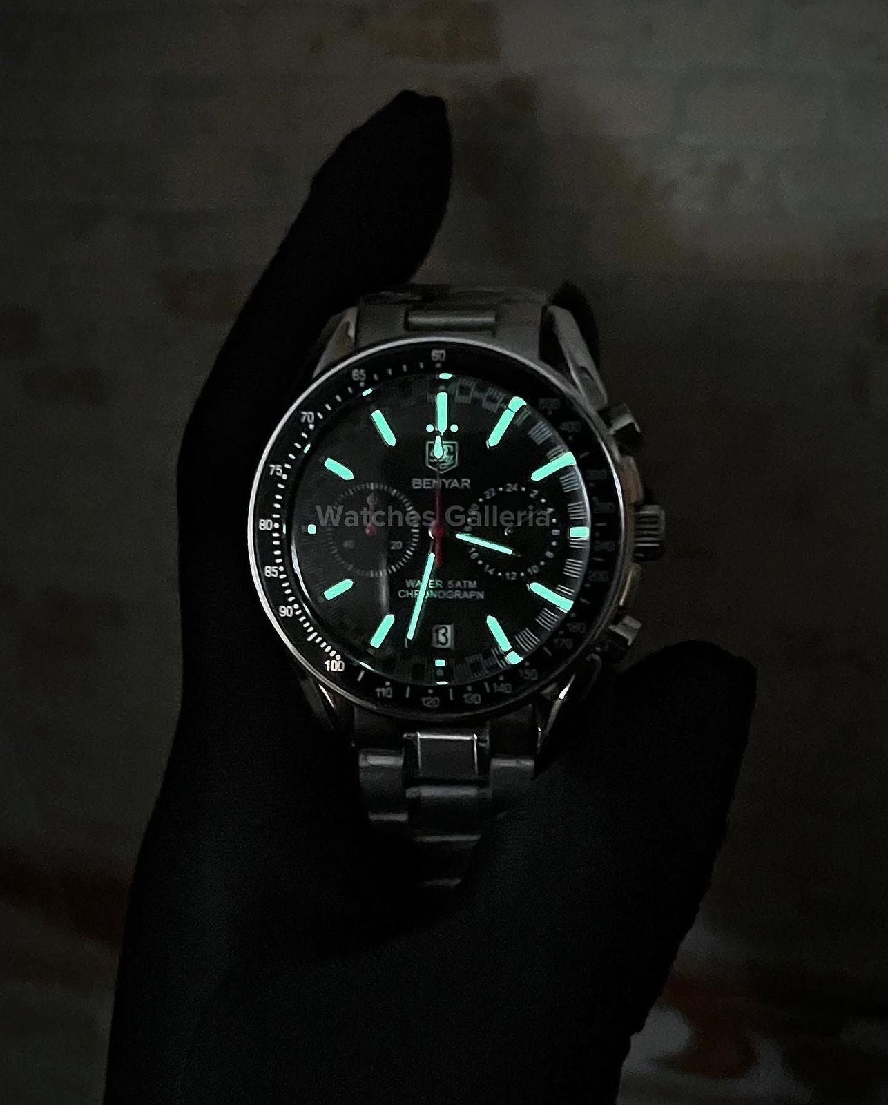 Benyar Black Bay Chronograph Quartz (Black) BY5194