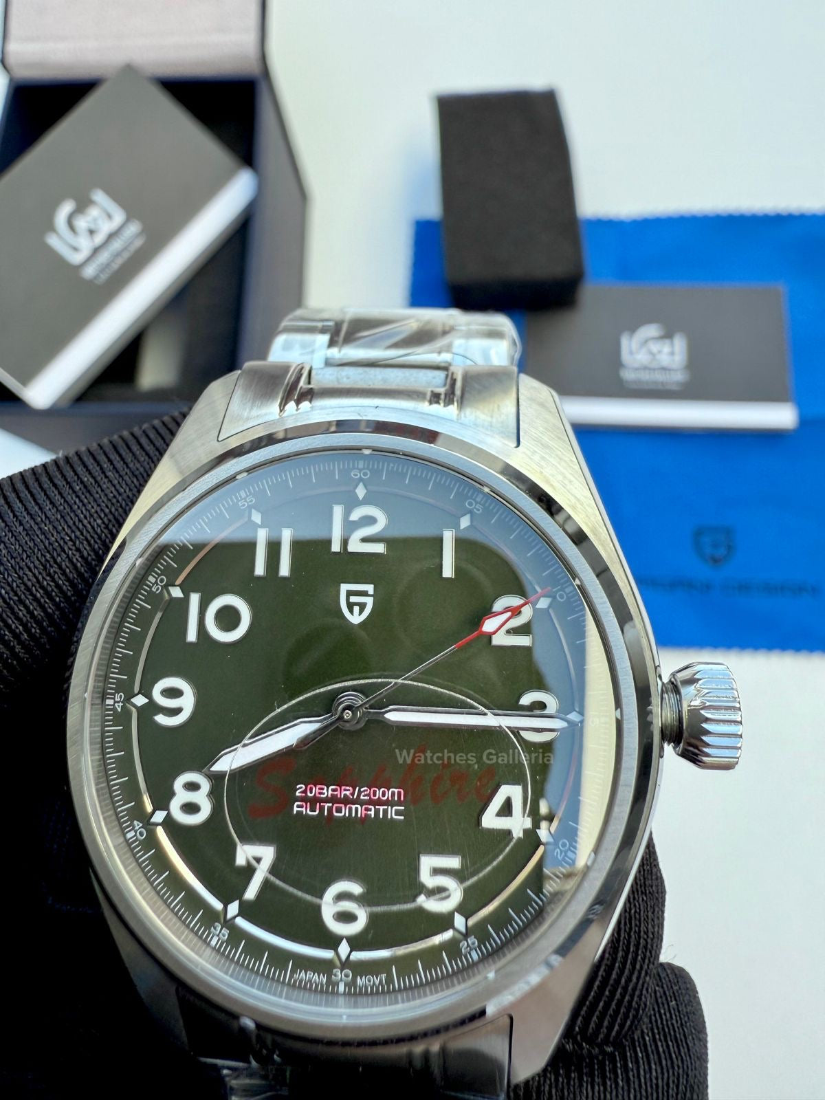 Pagani Design Spirit Pilot Automatic (Green) PD1717 Watches Galleria