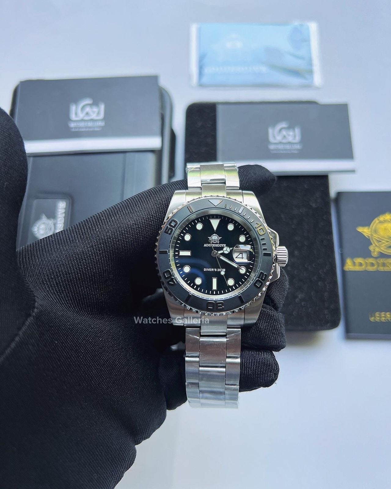 Addiesdive Yachtmaster Quartz (Black) MY-H3-C