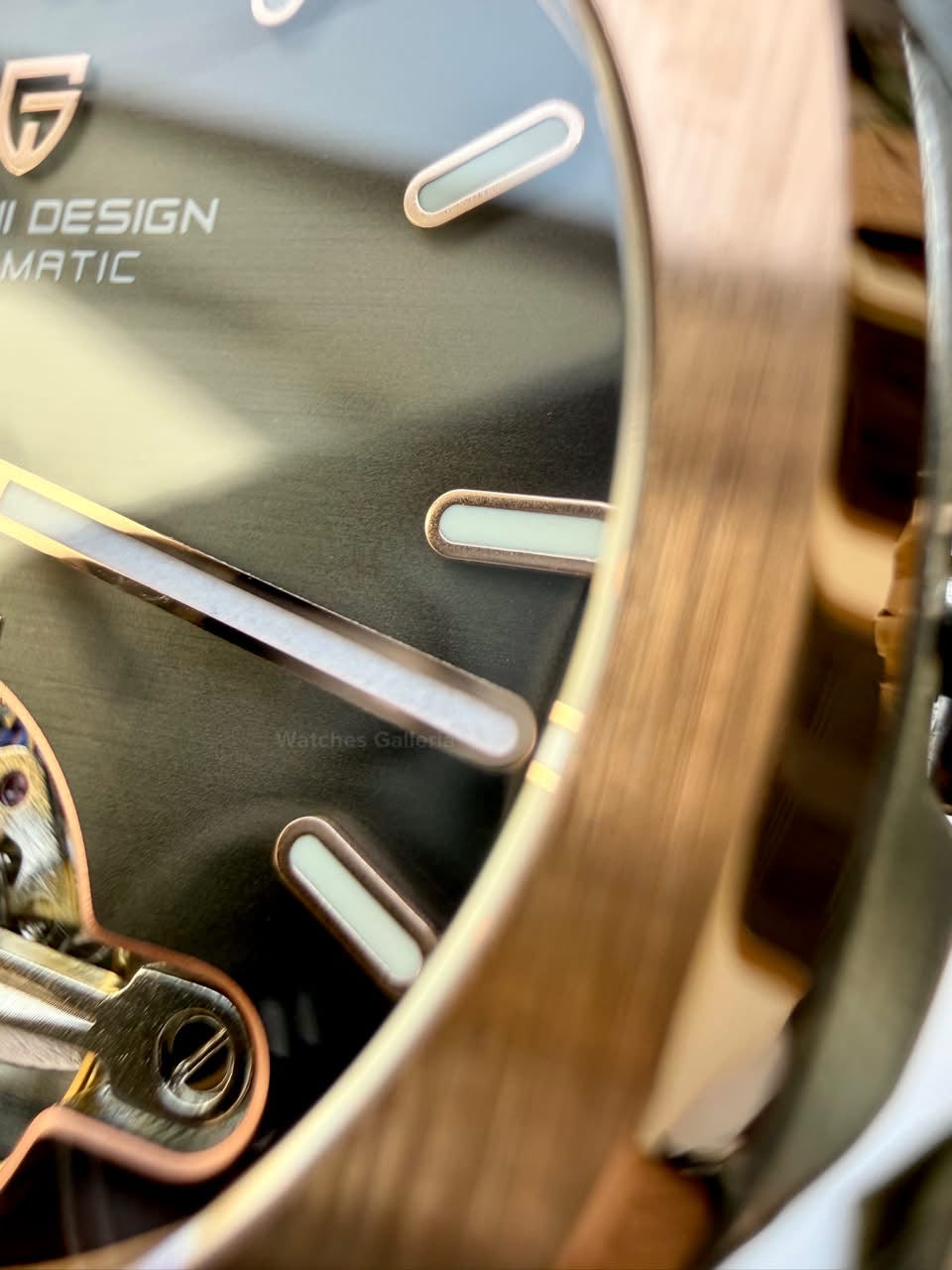 Pagani Design PDys025 Nautilus Flywheel Rose Gold Black 42mm Automatic Watch – Sapphire Crystal | E3251 Movement | 5ATM
