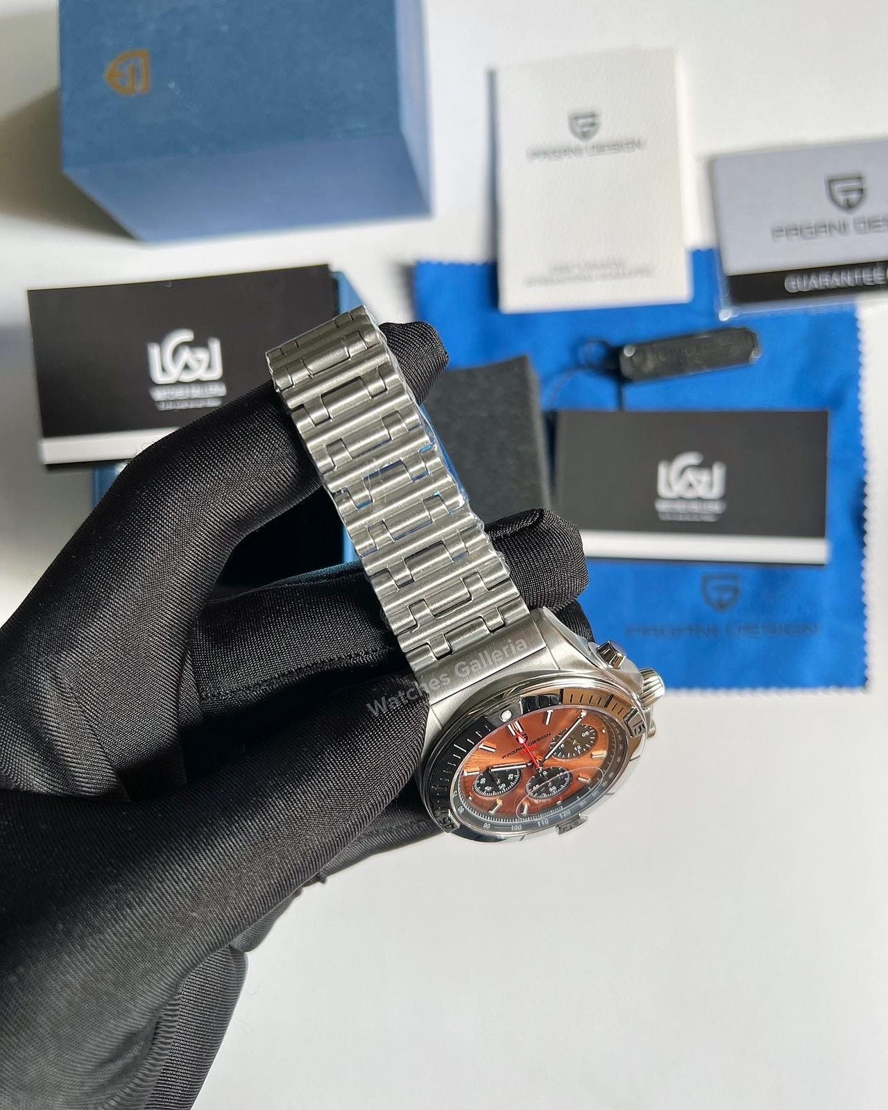 Pagani Design Chronomat W/ Rouleaux Bracelet (Gold) (Discontinued) PD1705