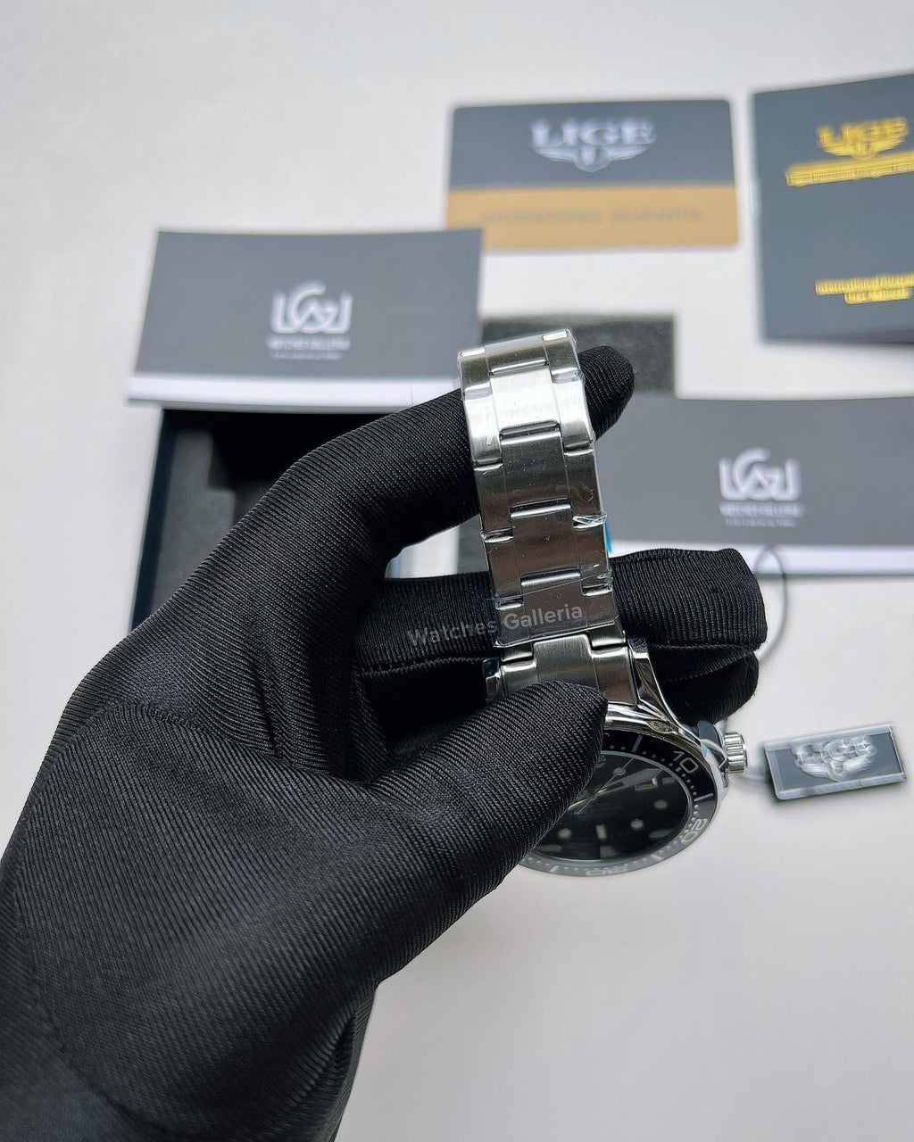 Lige Sea Master Diver Quartz (Black) LG8936
