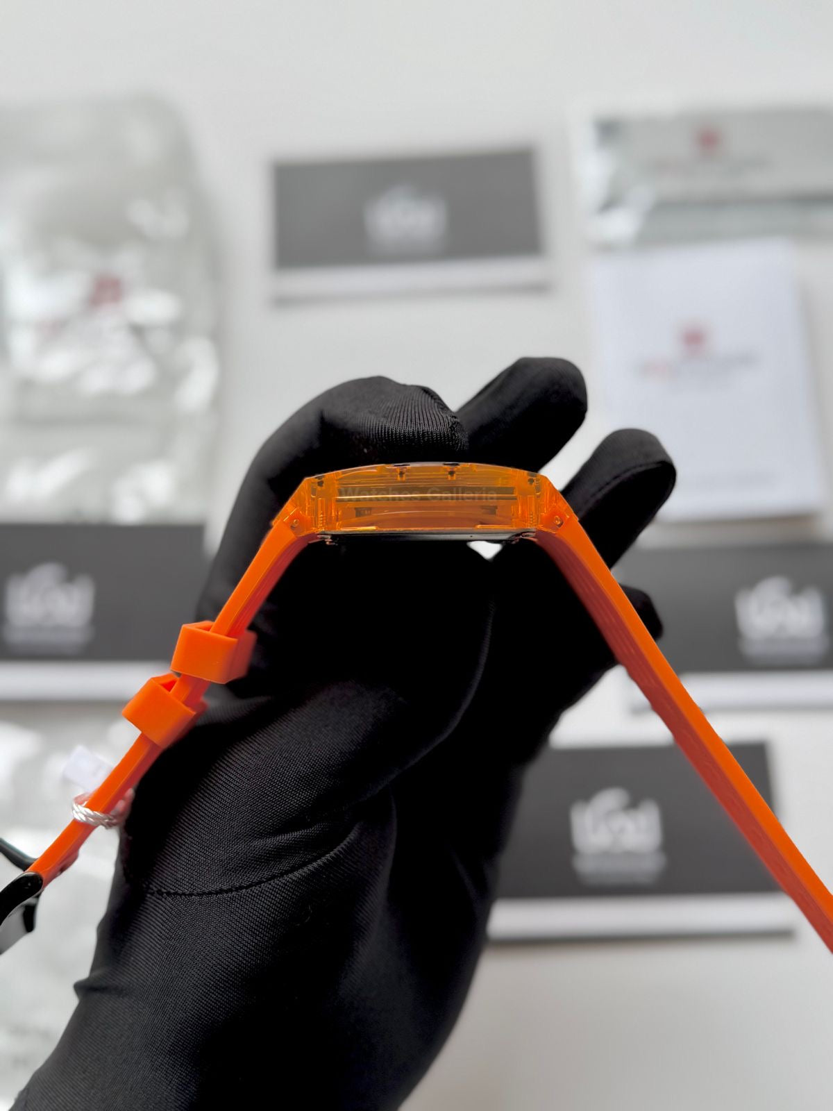 Naviforce NF7105 Tonneau Watch (Orange) Naviforce Watch in Pakistan