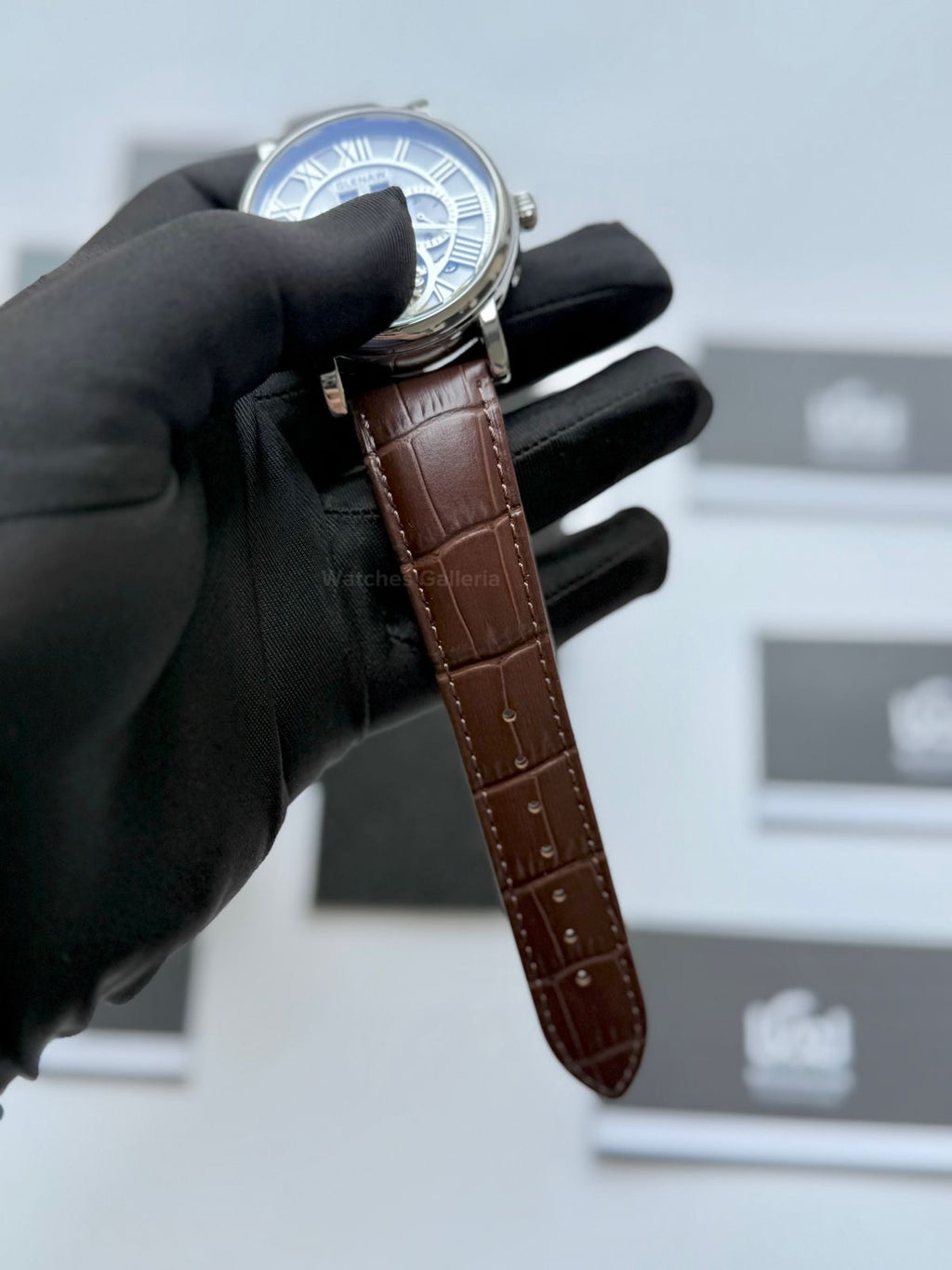 Glenaw GL8920 Calendar Flywheel Automatic Watch – Brown | Luxury Automatic Wristwatch for Men