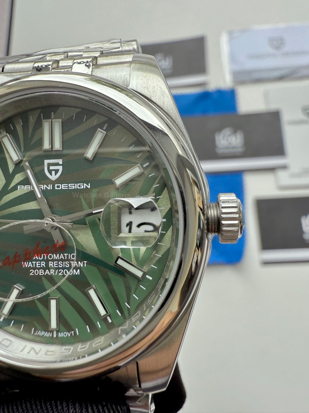 Pagani Design Oyster Perpetual Jubilee Automatic PD1715 Palm Dial (Green) Pagani Design in Pakistan