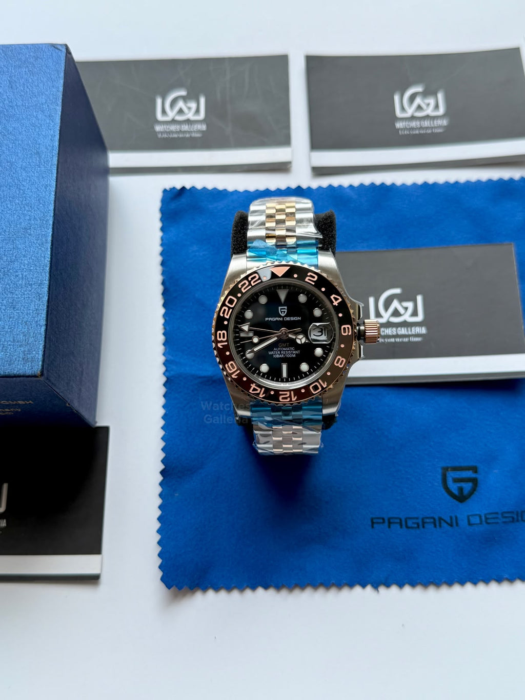 Pagani Design PD1662 GMT Master II Rootbeer Jubilee Limited Edition Automatic Watch | DG5833 GMT | Sapphire Crystal | 100M Waterproof | Pakistan