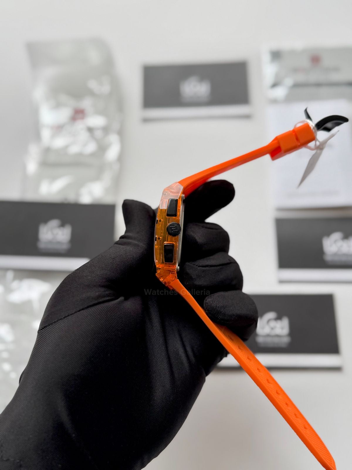 Naviforce NF7105 Tonneau Watch (Orange) Naviforce Watch in Pakistan