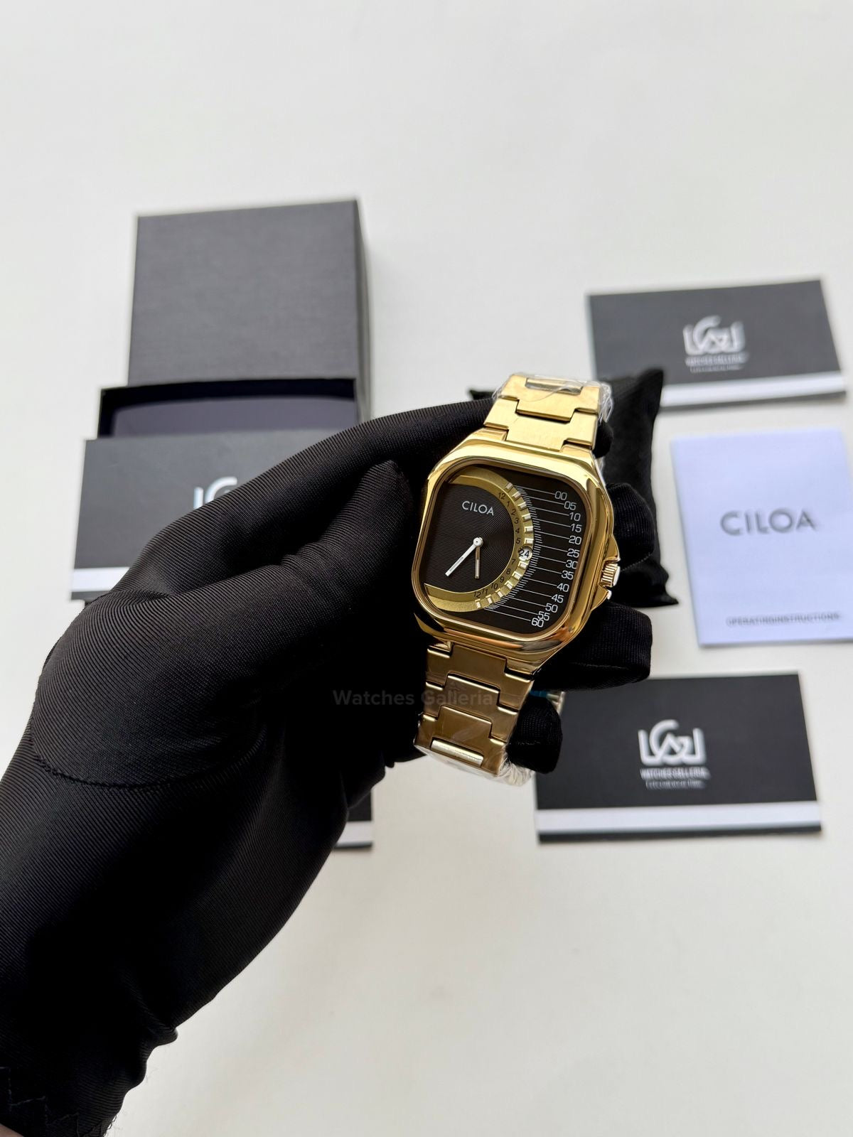 Ciloa Watch 513 Gold Square (Gold) Ciloa Watch in Pakistan
