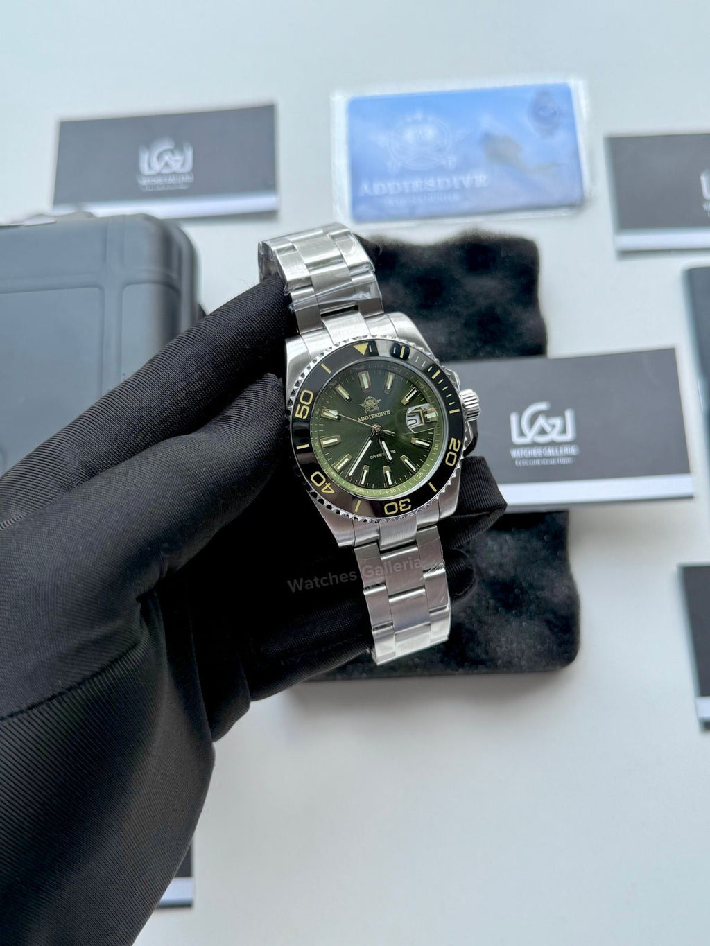 Addiesdive Submariner Quartz (Green) AD2510 Watches Galleria © Copyrights All Right Reserved