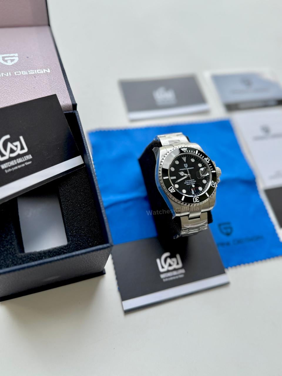 Pagani Design Watch PD1639 Submariner Automatic (Black) Pagani Design in Pakistan