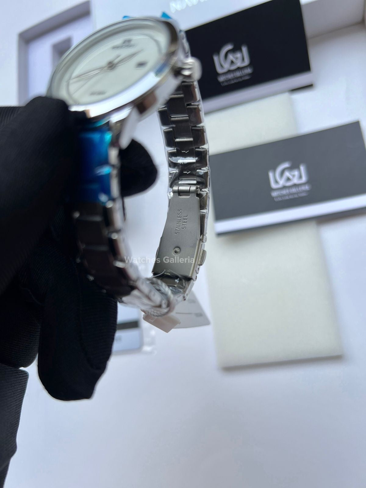 Naviforce Date Just Ladies (Silver) NF5008L Watches Galleria