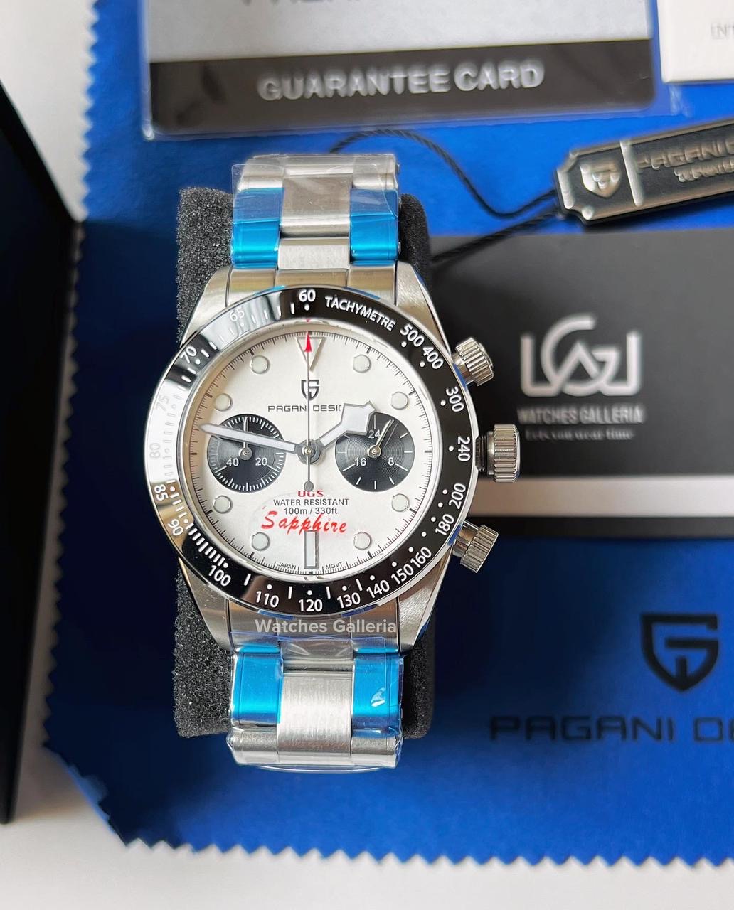 Pagani Design Black Bay Chronograph Quartz (White) PD1718