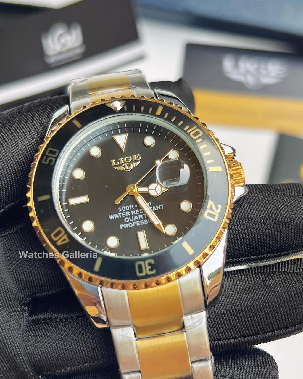 Lige Submariner Quartz (Two Tone) LG10045