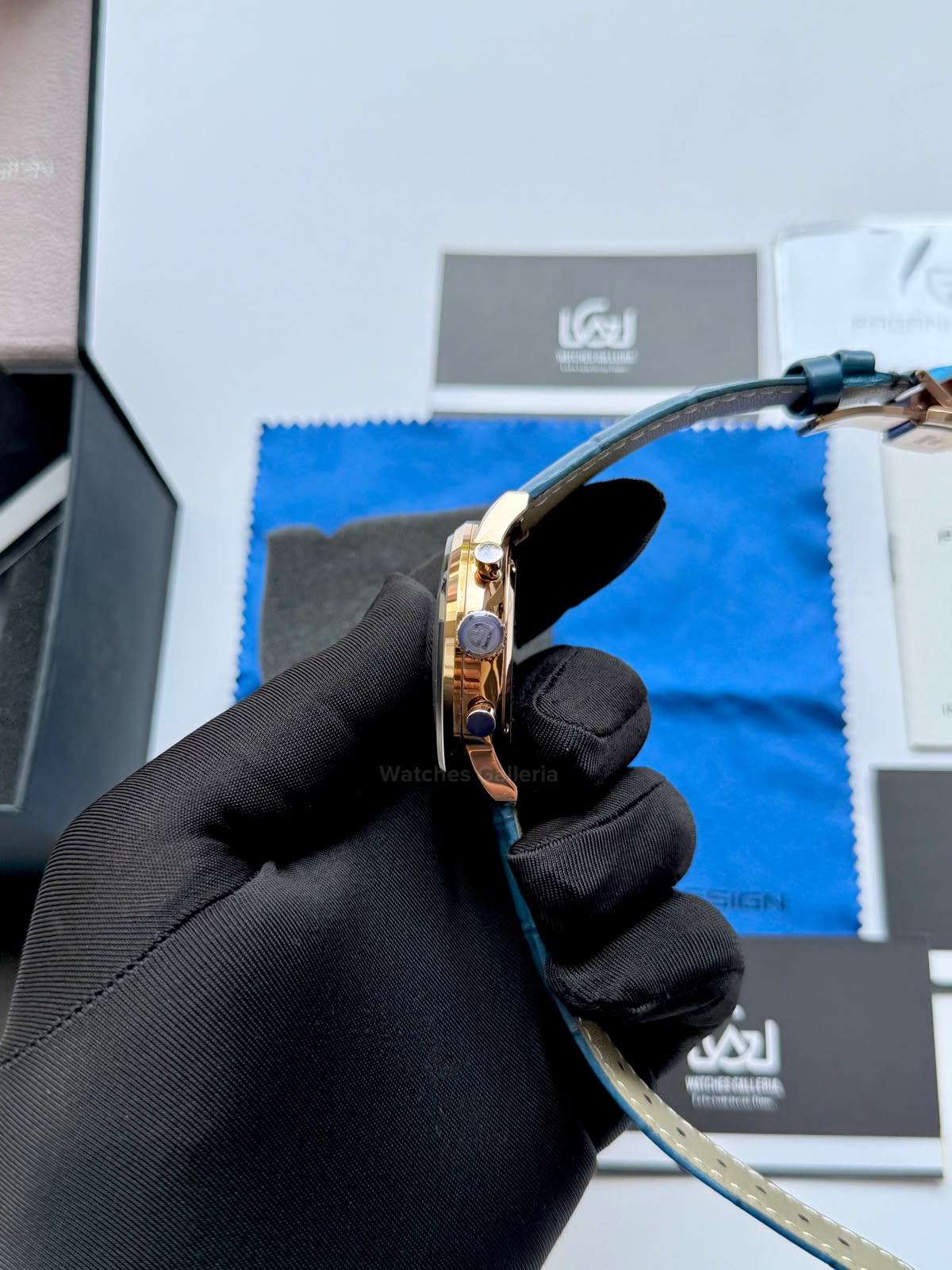 Pagani Design PD2720K |  Blue Rose Gold White | Flight Chronograph Limited Edition Blue Rose Gold White Quartz Watch